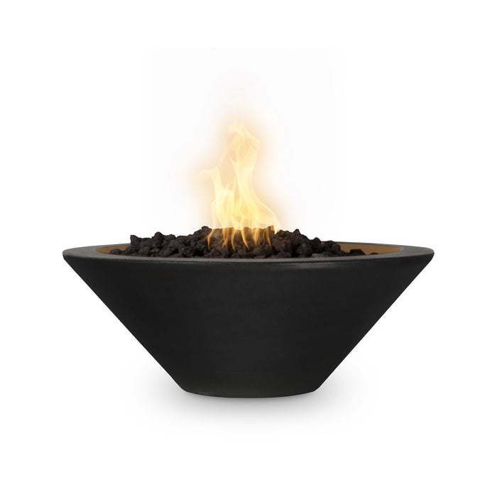 The Outdoor Plus Cazo Concrete 24" Gas Fire Bowl - Black