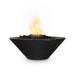 The Outdoor Plus Cazo Concrete 24" Gas Fire Bowl - Black