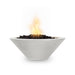 The Outdoor Plus Cazo Concrete 24" Gas Fire Bowl - Limestone
