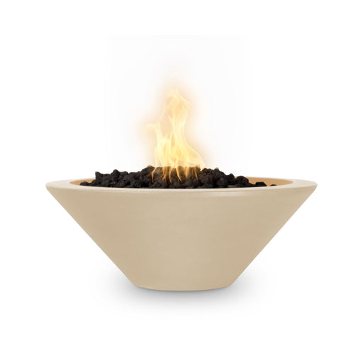 The Outdoor Plus Cazo Concrete 24" Gas Fire Bowl - Vanilla