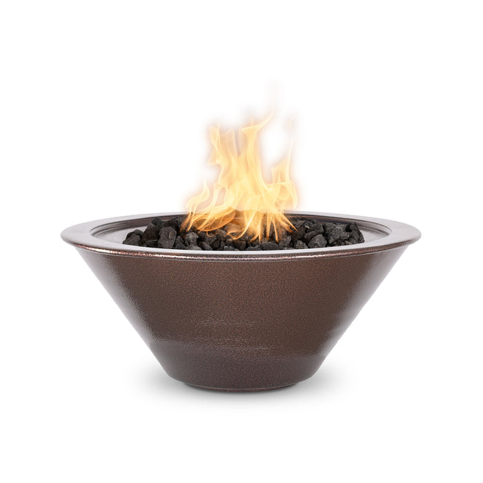 The Outdoor Plus Cazo Powder Coat 24" Gas Fire Bowl - Copper Vein
