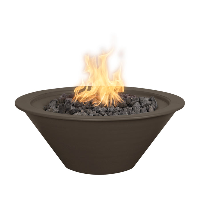 The Outdoor Plus Cazo Powder Coat 36" Gas Fire Bowl - Bronze Hammertone