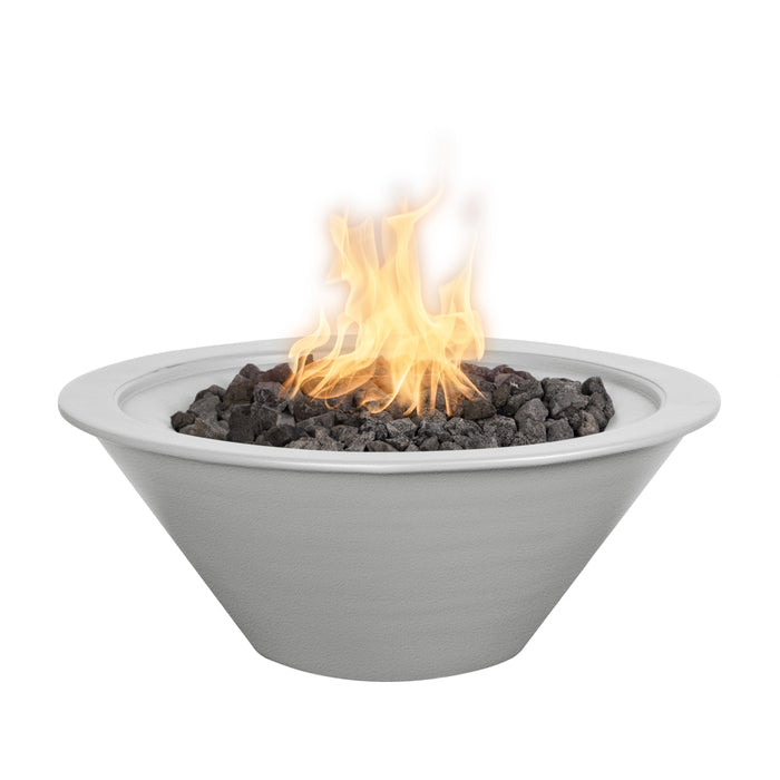 The Outdoor Plus Cazo Powder Coat 36" Gas Fire Bowl - Pewter