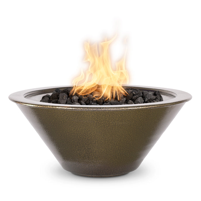 The Outdoor Plus Cazo Powder Coat 30" Gas Fire Bowl - Gold Vein