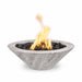 The Outdoor Plus Cazo Wood Grain 24" Gas Fire Bowl - Ivory