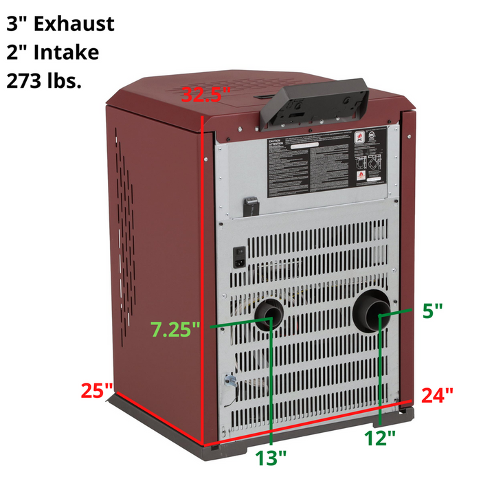 ComfortBilt HP22-SS Pellet Stove - feature detail