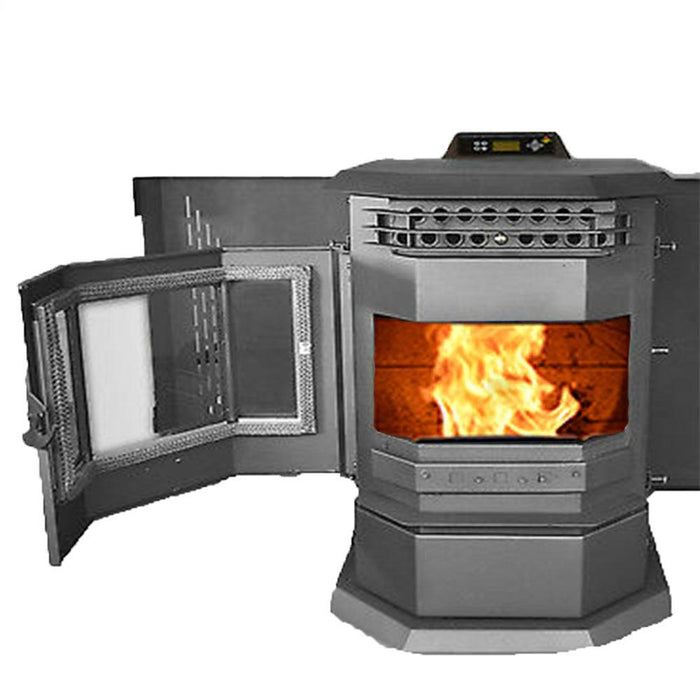ComfortBilt HP22-SS Pellet Stove - Black with Stainless Steel Trim