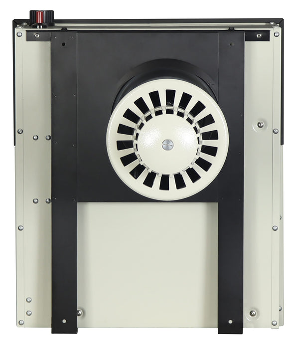 Ashley Hearth DVAG11N 11,000 BTU direct vent natural gas wall heater — rear view showing the vent outlet and mounting bracket