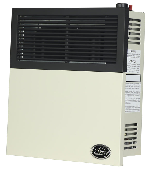 Ashley Hearth DVAG11N 11,000 BTU direct vent natural gas wall heater — left three-quarter angle view