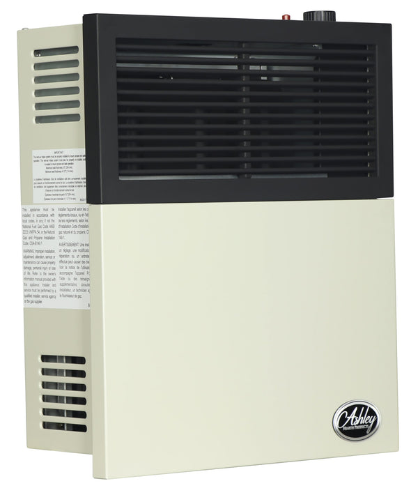 Ashley Hearth DVAG11N 11,000 BTU direct vent natural gas wall heater — right three-quarter angle view