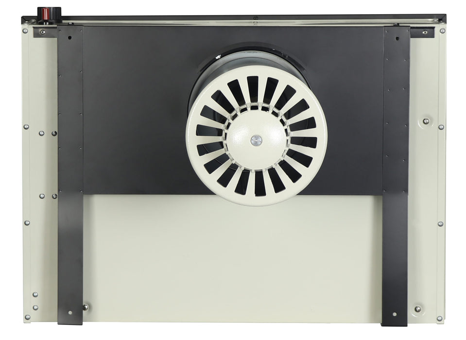 Ashley Hearth DVAG17L 17,000 BTU direct vent propane wall heater — rear view showing the vent outlet and mounting bracket