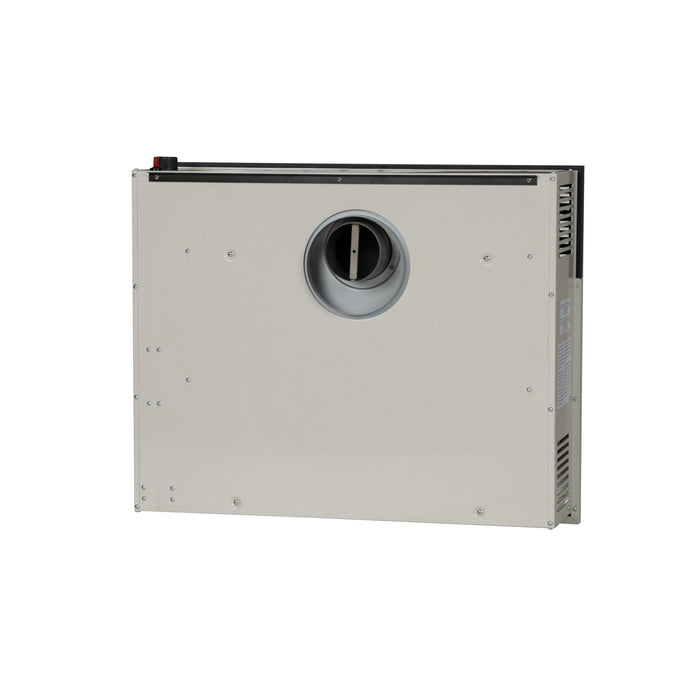 Ashley Hearth DVAG30L 25,000 BTU direct vent propane wall heater — rear view showing the vent outlet and mounting bracket