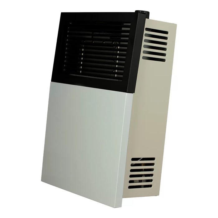 Ashley Hearth DVAG8N 8,000 BTU direct vent natural gas wall heater — left three-quarter angle view