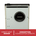 Heavy duty mounting bracket on the back of the Ashley Hearth DVAG8L 8,000 BTU direct vent propane wall heater