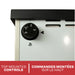 Thin side profile of the Ashley Hearth DVAG8L 8,000 BTU direct vent propane wall heater