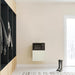 Ashley Hearth DVAG8N 8,000 BTU direct vent natural gas wall heater wall mounted in a living room beside a window