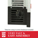 DVB17 blower mounting bracket, easy assembly with included hardware