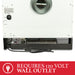 DVB25 blower installed on rear of Ashley Hearth wall heater, 120V outlet required