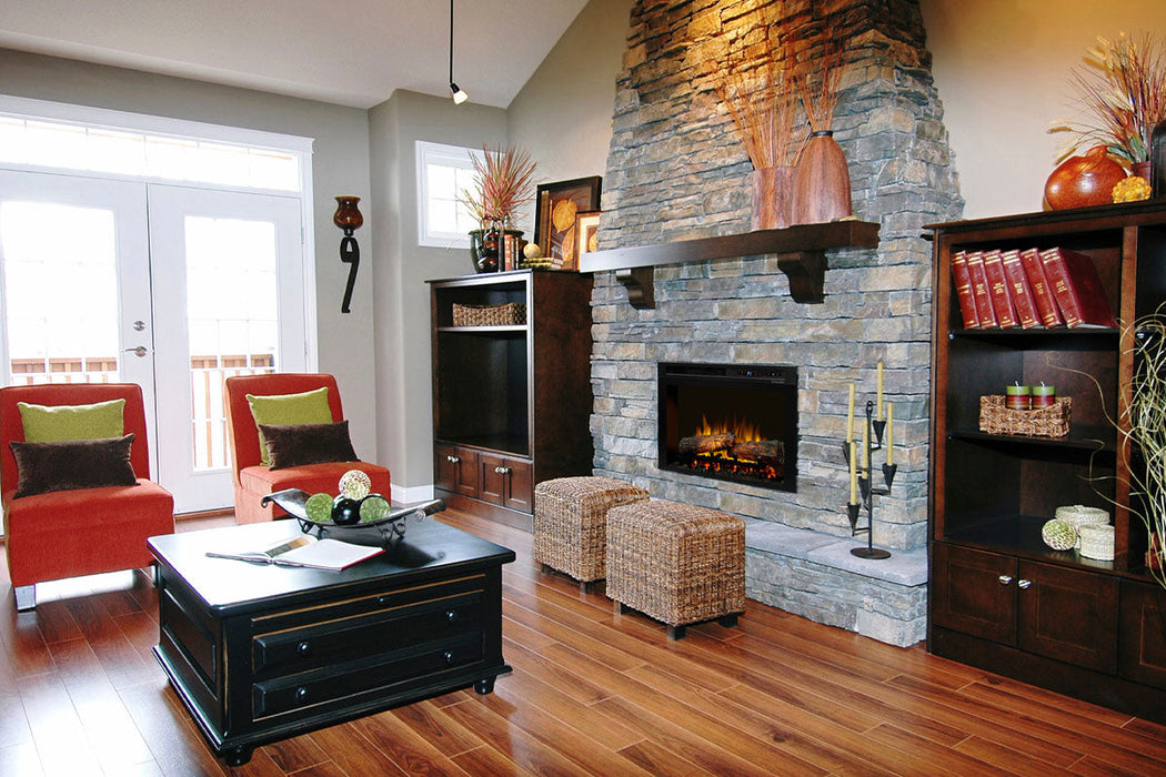 Dimplex Nova firebox installed in a living room