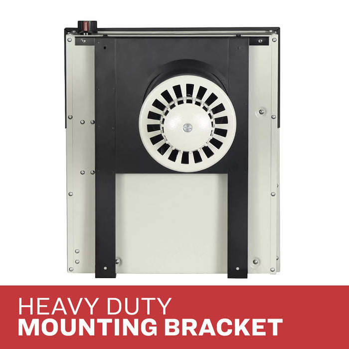 Heavy duty mounting bracket on the back of the Ashley Hearth DVAG11L 11,000 BTU direct vent propane wall heater