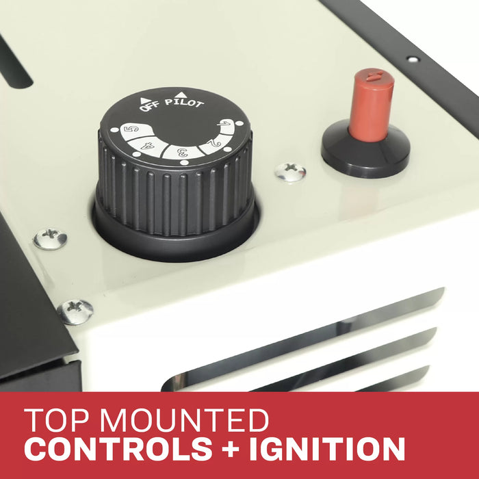 Included direct vent kit attached to the Ashley Hearth DVAG11L 11,000 BTU direct vent propane wall heater