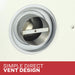 Top mounted control knob and igniter on the Ashley Hearth DVAG11L 11,000 BTU direct vent propane wall heater