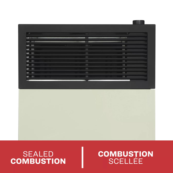 Front view of the sealed combustion Ashley Hearth DVAG11N 11,000 BTU direct vent natural gas wall heater