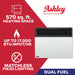 Ashley Hearth DVAG17-DF 17,000 BTU direct vent dual fuel wall heater — heats up to 570 sq ft, no electricity required