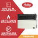 Ashley Hearth DVAG17L 17,000 BTU direct vent propane wall heater — heats up to 570 sq ft, no electricity required