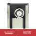 Heavy duty mounting bracket on the back of the Ashley Hearth DVAG17N 17,000 BTU direct vent natural gas wall heater