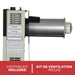 Included direct vent kit attached to the Ashley Hearth DVAG17N 17,000 BTU direct vent natural gas wall heater