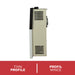 Thin side profile of the Ashley Hearth DVAG17N 17,000 BTU direct vent natural gas wall heater
