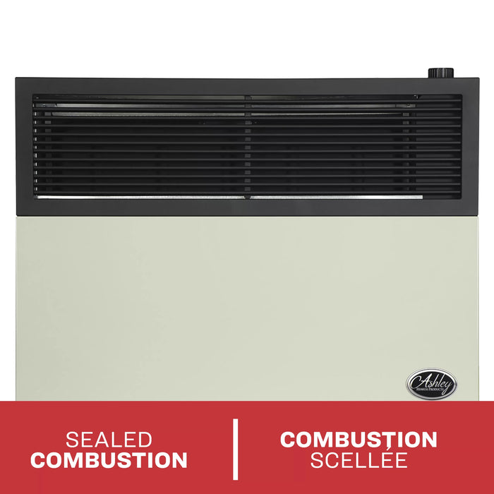 Front view of the sealed combustion Ashley Hearth DVAG17N 17,000 BTU direct vent natural gas wall heater