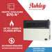 Ashley Hearth DVAG17N 17,000 BTU direct vent natural gas wall heater — heats up to 570 sq ft, no electricity required