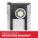 Heavy duty mounting bracket on the back of the Ashley Hearth DVAG25-DF 25,000 BTU direct vent dual fuel wall heater