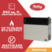 Ashley Hearth DVAG30L 25,000 BTU direct vent propane wall heater — heats up to 850 sq ft, no electricity required