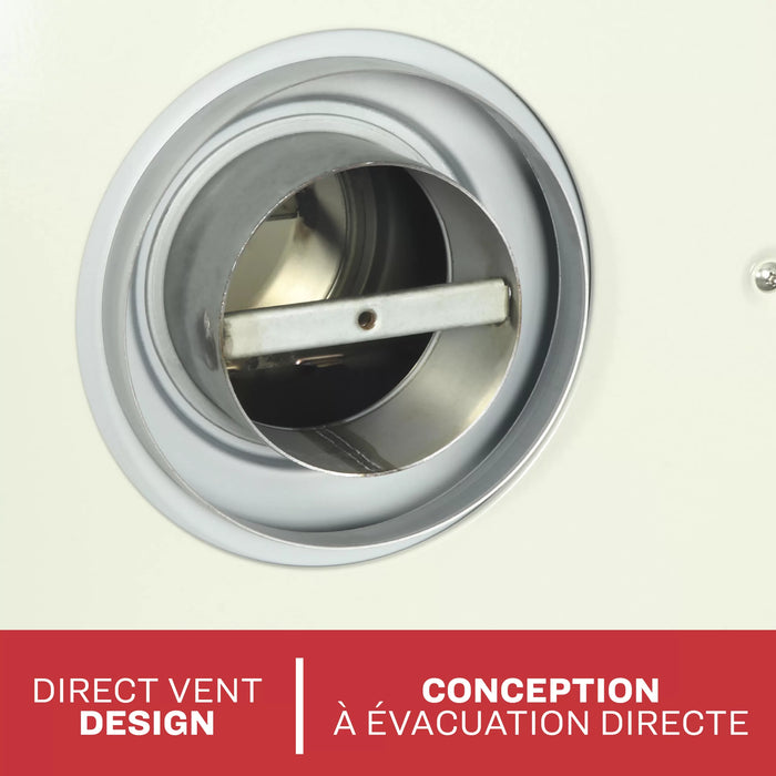 Exterior direct vent wall termination cap for the Ashley Hearth DVAG30N 25,000 BTU direct vent natural gas wall heater