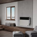 Ashley Hearth DVAG30N 25,000 BTU direct vent natural gas wall heater wall mounted in a living room beside a window