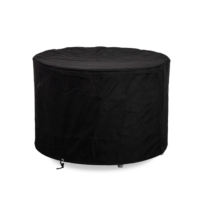 Flame Havens Refuge 36" Round Propane Fire Pit, 24" Tall, Tank Drawer