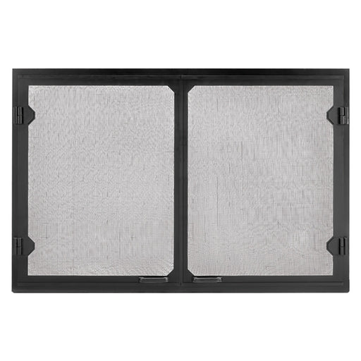 Majestic Grand Vista 100 black cabinet-style mesh doors for Biltmore 50