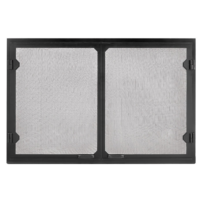 Majestic Grand Vista 80 black cabinet-style mesh doors for Biltmore 42