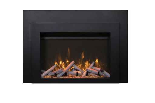 Amantii INS-FM electric fireplace insert with birch logs