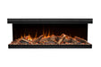 Amantii LumaForest electric fireplace with realistic logs