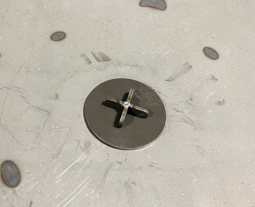 Ohio Flame 4" Round Blocking Plate with Extended Tee — view 2