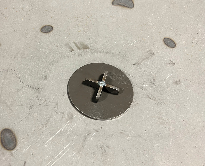 Ohio Flame 4" Round Blocking Plate with Extended Tee — view 2