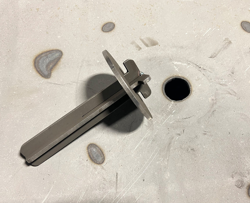 Ohio Flame 4" Round Blocking Plate with Extended Tee
