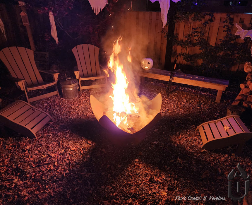 Ohio Flame Fire Flower Artisan Fire Bowl — view 9