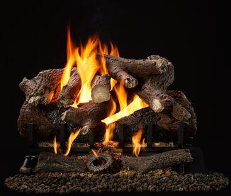 Majestic 2-Tier Heritage Oak Gas Log Set - OAK18