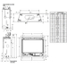 Majestic Quartz 42 dimensions diagram