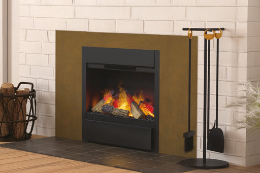 Dimplex Optimyst Revive installed in an existing hearth
